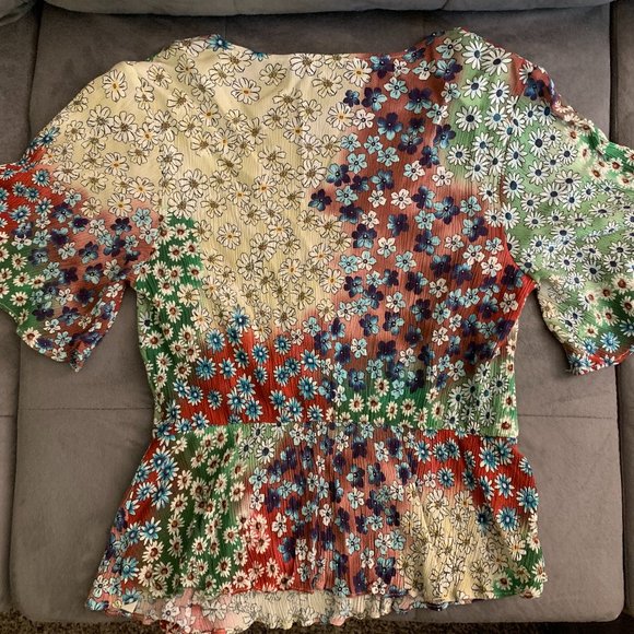 Anthropologie Ruffle Blouse XS - Picture 6 of 7